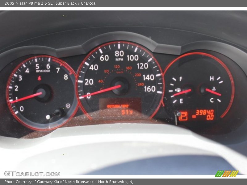 Super Black / Charcoal 2009 Nissan Altima 2.5 SL