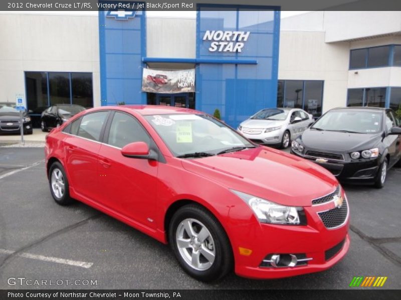 Victory Red / Jet Black/Sport Red 2012 Chevrolet Cruze LT/RS