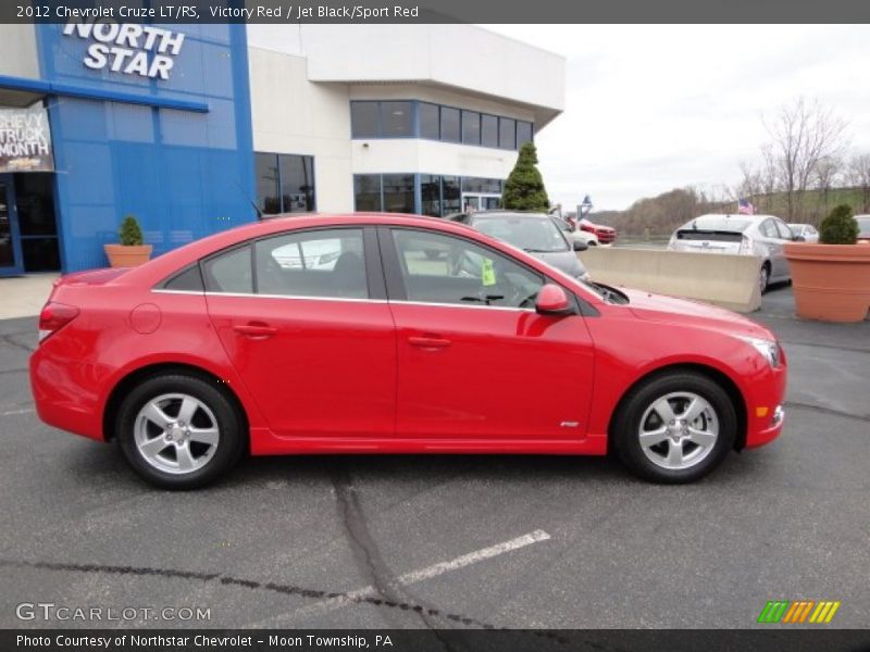 Victory Red / Jet Black/Sport Red 2012 Chevrolet Cruze LT/RS