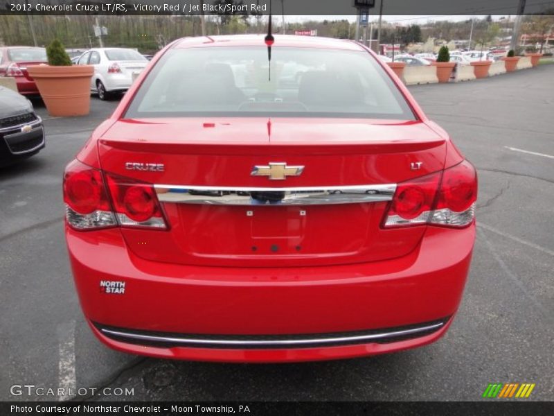 Victory Red / Jet Black/Sport Red 2012 Chevrolet Cruze LT/RS