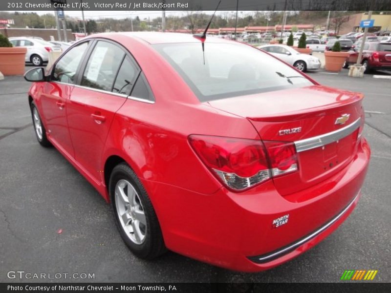 Victory Red / Jet Black/Sport Red 2012 Chevrolet Cruze LT/RS