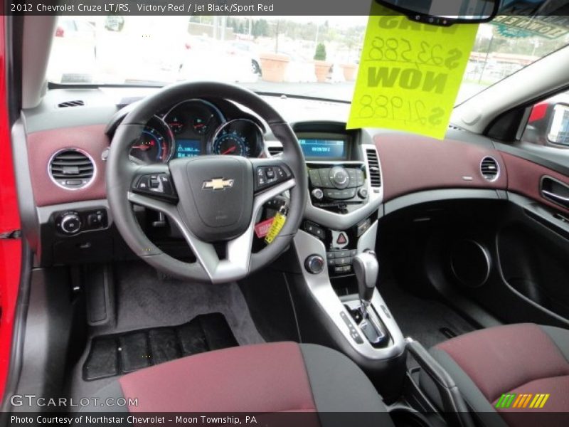 Victory Red / Jet Black/Sport Red 2012 Chevrolet Cruze LT/RS