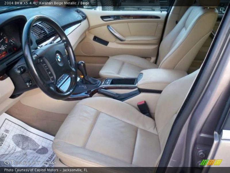 Kalahari Beige Metallic / Beige 2004 BMW X5 4.4i
