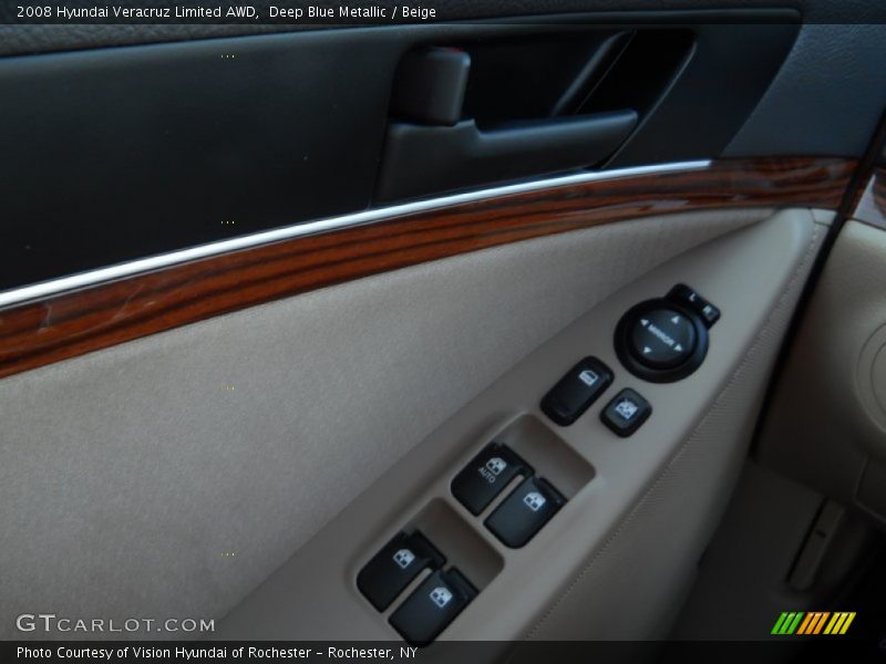 Deep Blue Metallic / Beige 2008 Hyundai Veracruz Limited AWD