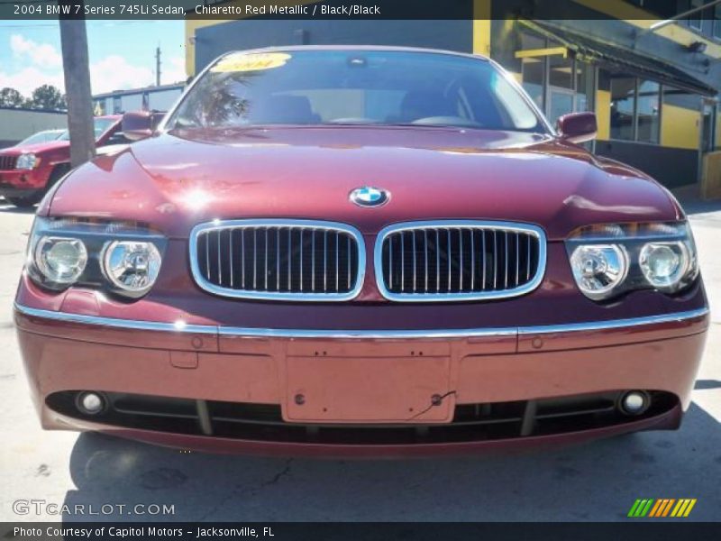 Chiaretto Red Metallic / Black/Black 2004 BMW 7 Series 745Li Sedan