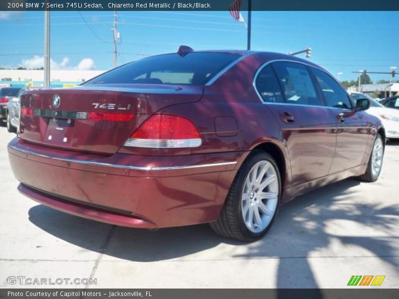 Chiaretto Red Metallic / Black/Black 2004 BMW 7 Series 745Li Sedan
