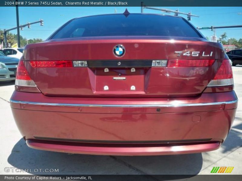Chiaretto Red Metallic / Black/Black 2004 BMW 7 Series 745Li Sedan