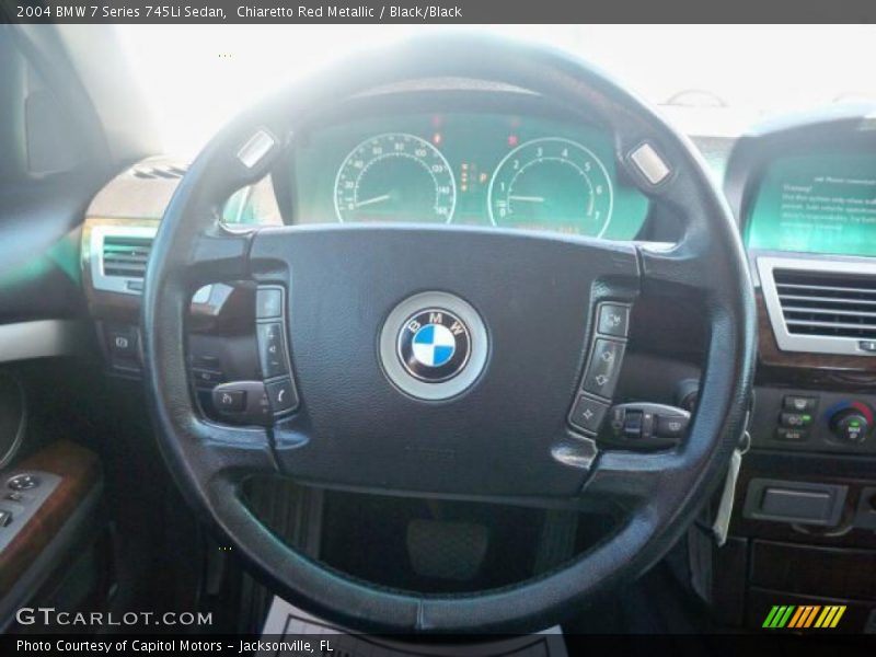 Chiaretto Red Metallic / Black/Black 2004 BMW 7 Series 745Li Sedan