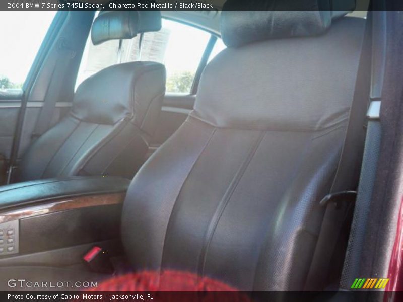 Chiaretto Red Metallic / Black/Black 2004 BMW 7 Series 745Li Sedan