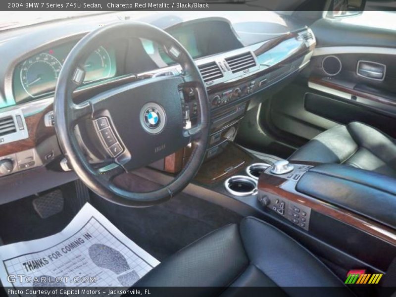 Chiaretto Red Metallic / Black/Black 2004 BMW 7 Series 745Li Sedan