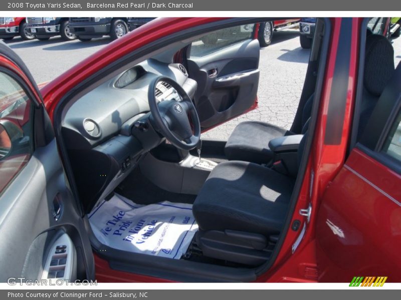 Barcelona Red Pearl / Dark Charcoal 2008 Toyota Yaris Sedan