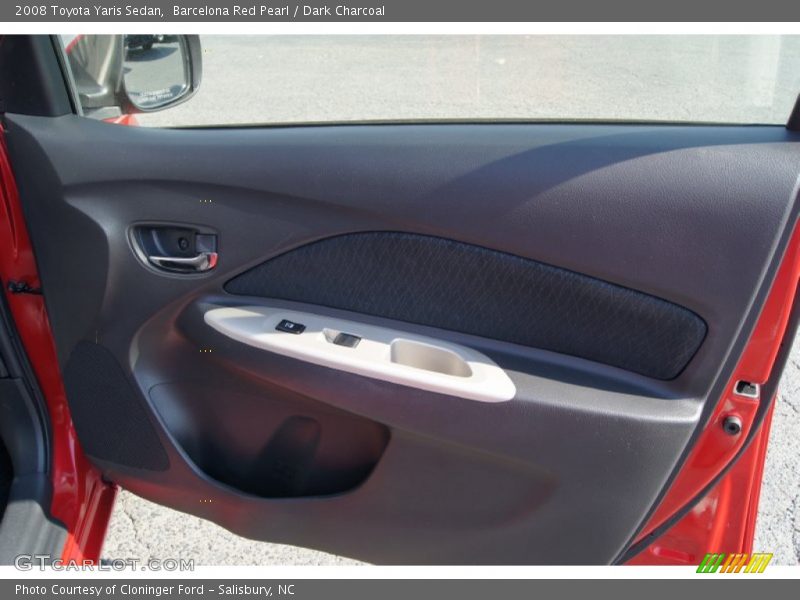 Barcelona Red Pearl / Dark Charcoal 2008 Toyota Yaris Sedan
