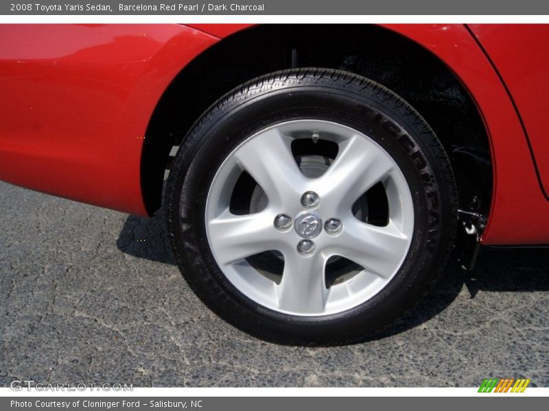 Barcelona Red Pearl / Dark Charcoal 2008 Toyota Yaris Sedan