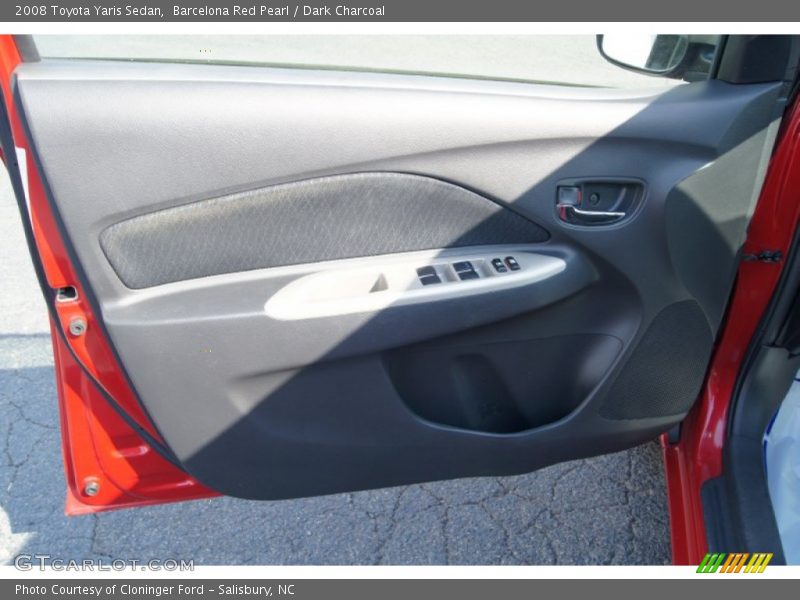 Barcelona Red Pearl / Dark Charcoal 2008 Toyota Yaris Sedan
