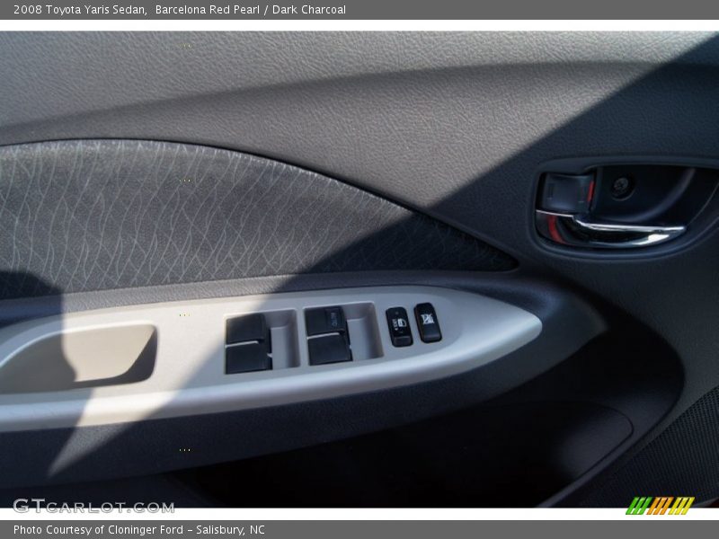 Barcelona Red Pearl / Dark Charcoal 2008 Toyota Yaris Sedan