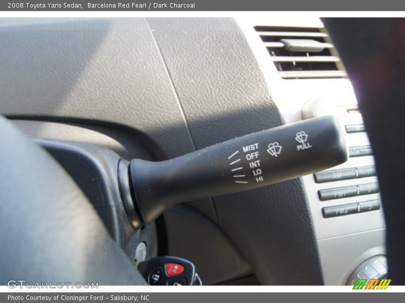 Barcelona Red Pearl / Dark Charcoal 2008 Toyota Yaris Sedan