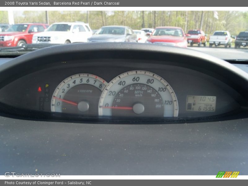 Barcelona Red Pearl / Dark Charcoal 2008 Toyota Yaris Sedan