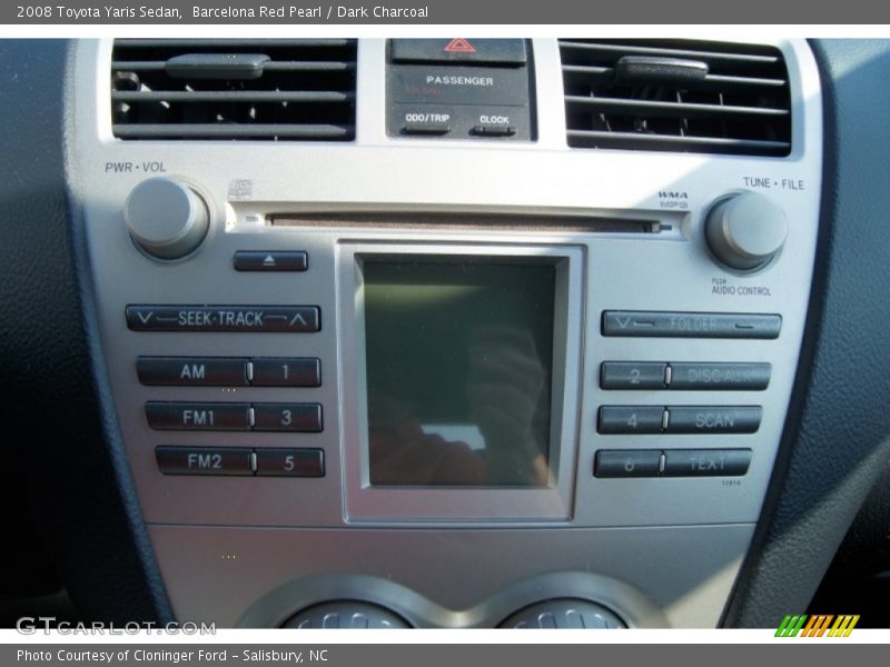 Barcelona Red Pearl / Dark Charcoal 2008 Toyota Yaris Sedan