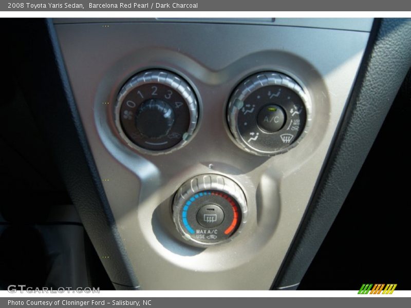 Barcelona Red Pearl / Dark Charcoal 2008 Toyota Yaris Sedan