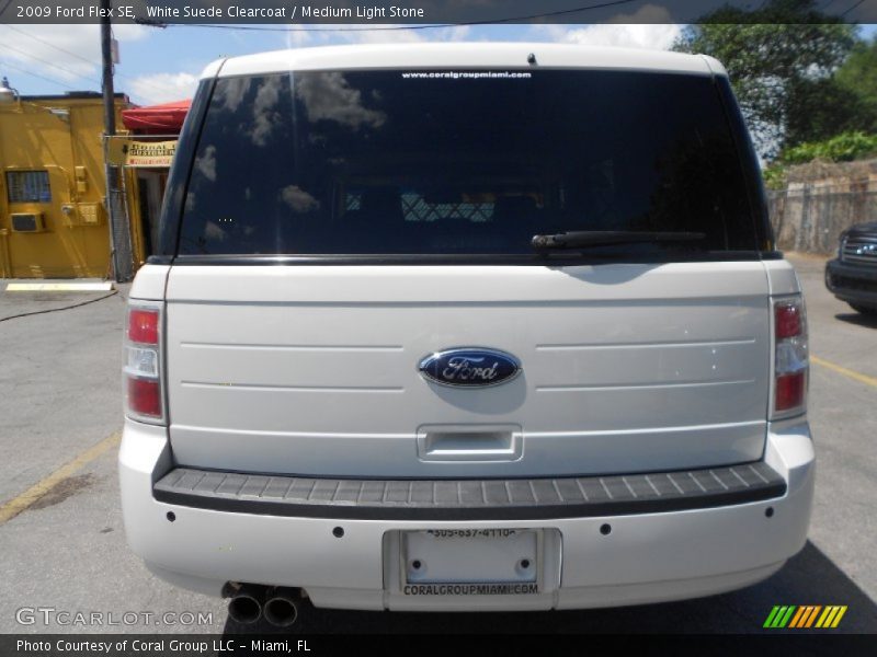 White Suede Clearcoat / Medium Light Stone 2009 Ford Flex SE