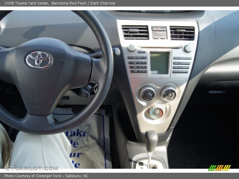 Barcelona Red Pearl / Dark Charcoal 2008 Toyota Yaris Sedan