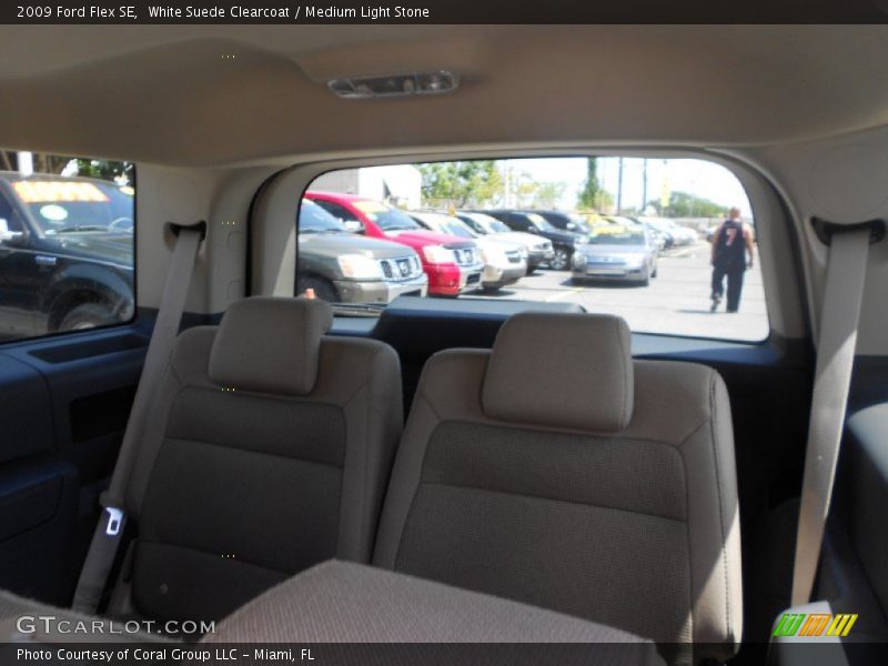 White Suede Clearcoat / Medium Light Stone 2009 Ford Flex SE