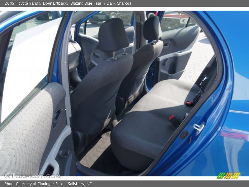 Blazing Blue Pearl / Dark Charcoal 2009 Toyota Yaris 5 Door Liftback