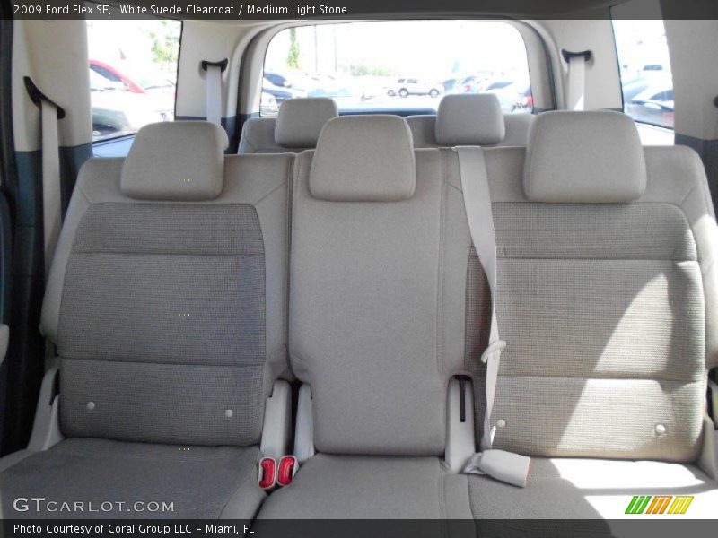 White Suede Clearcoat / Medium Light Stone 2009 Ford Flex SE