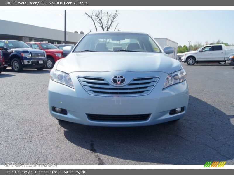 Sky Blue Pearl / Bisque 2009 Toyota Camry XLE