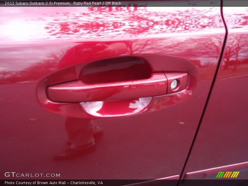 Ruby Red Pearl / Off Black 2012 Subaru Outback 2.5i Premium