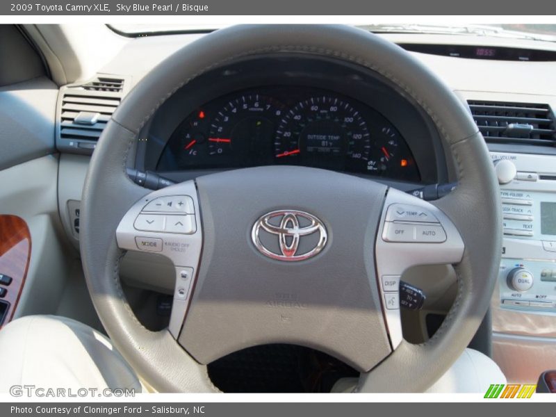 Sky Blue Pearl / Bisque 2009 Toyota Camry XLE