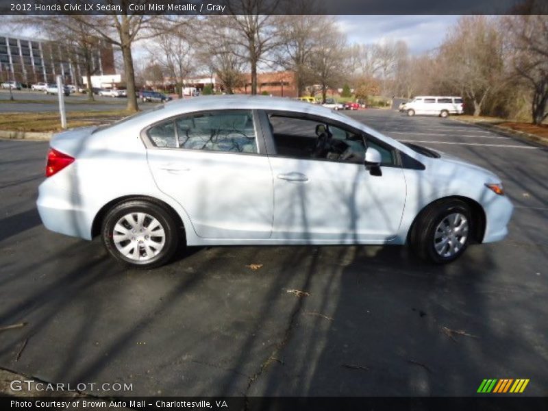 Cool Mist Metallic / Gray 2012 Honda Civic LX Sedan