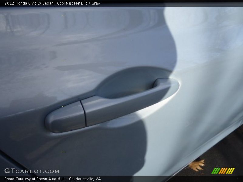 Cool Mist Metallic / Gray 2012 Honda Civic LX Sedan