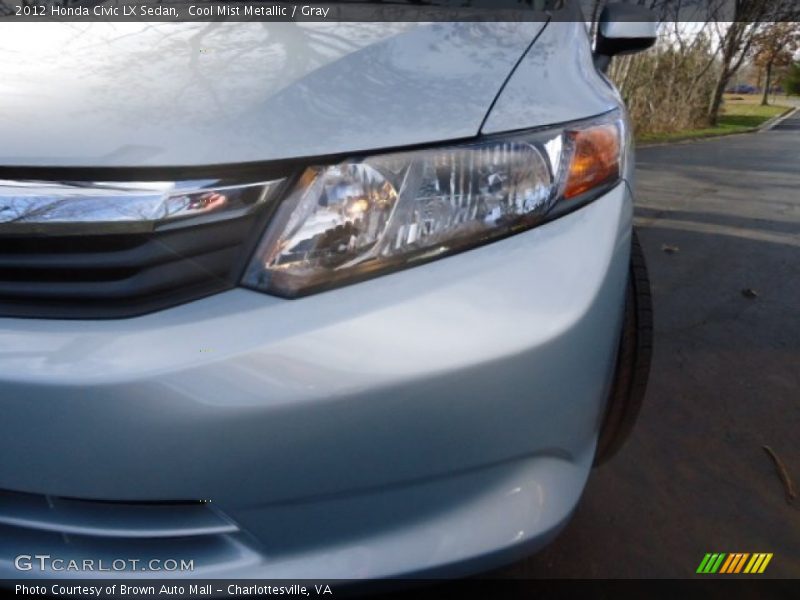 Cool Mist Metallic / Gray 2012 Honda Civic LX Sedan