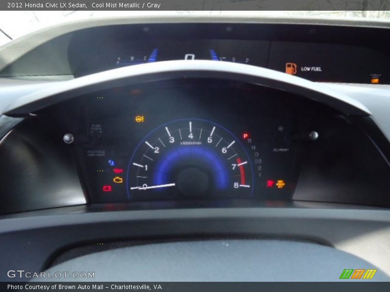 Cool Mist Metallic / Gray 2012 Honda Civic LX Sedan