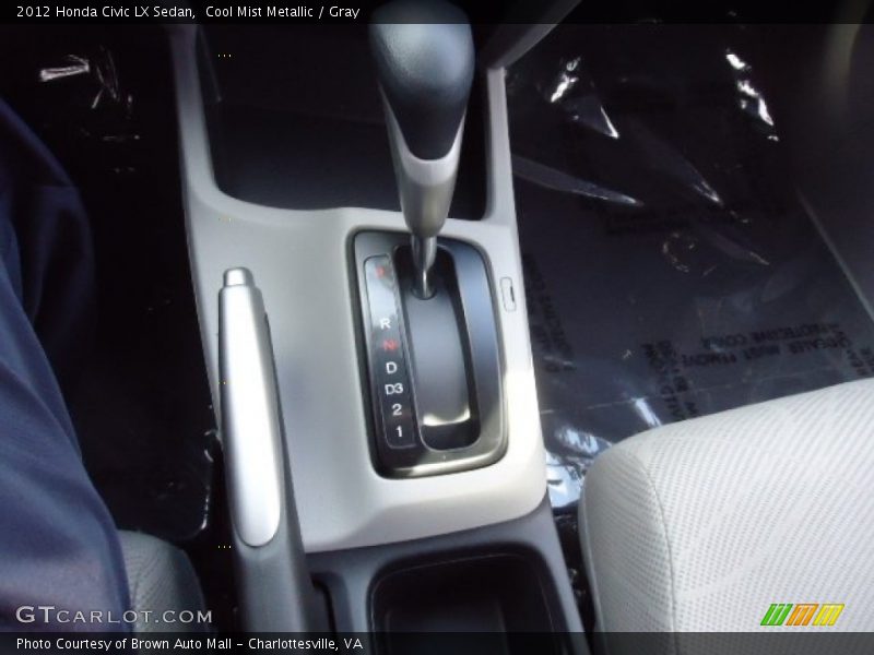 Cool Mist Metallic / Gray 2012 Honda Civic LX Sedan