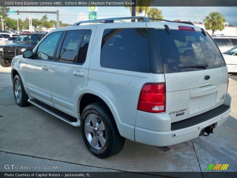 Oxford White / Medium Parchment Beige 2003 Ford Explorer Limited AWD