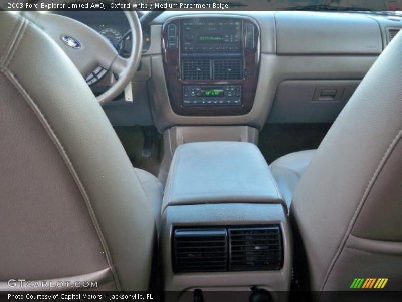 Oxford White / Medium Parchment Beige 2003 Ford Explorer Limited AWD