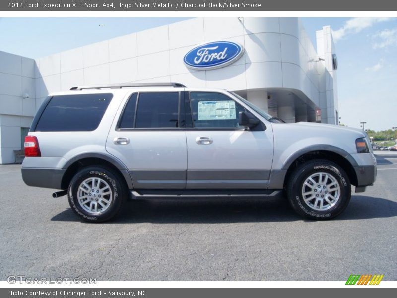 Ingot Silver Metallic / Charcoal Black/Silver Smoke 2012 Ford Expedition XLT Sport 4x4