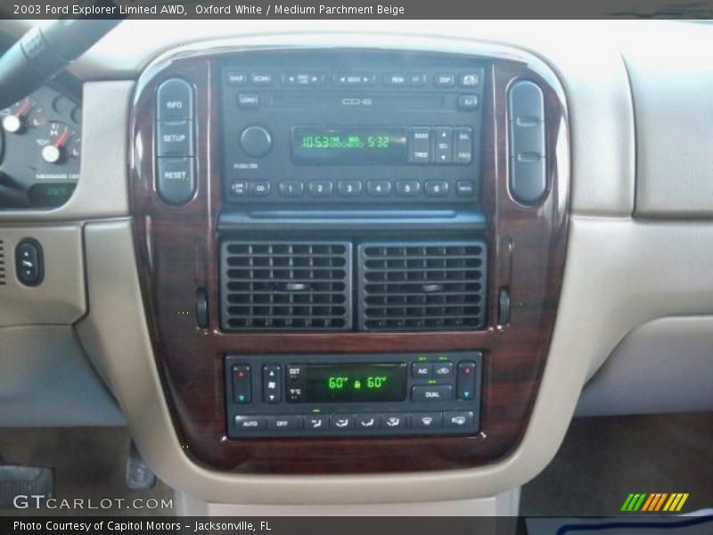 Oxford White / Medium Parchment Beige 2003 Ford Explorer Limited AWD