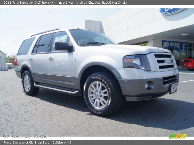 Ingot Silver Metallic / Charcoal Black/Silver Smoke 2012 Ford Expedition XLT Sport 4x4