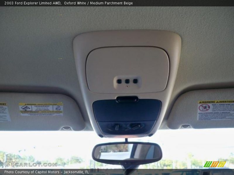 Oxford White / Medium Parchment Beige 2003 Ford Explorer Limited AWD