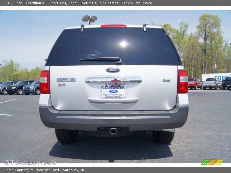 Ingot Silver Metallic / Charcoal Black/Silver Smoke 2012 Ford Expedition XLT Sport 4x4