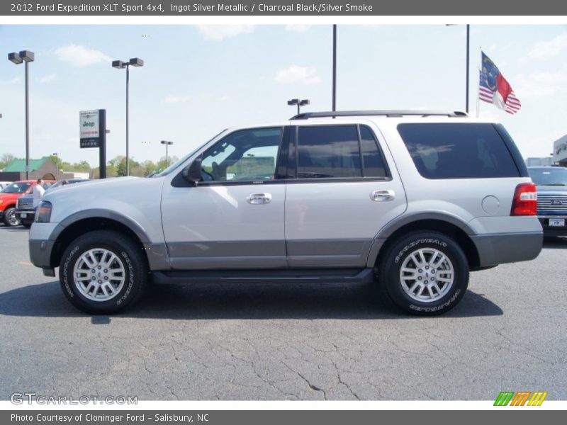 Ingot Silver Metallic / Charcoal Black/Silver Smoke 2012 Ford Expedition XLT Sport 4x4