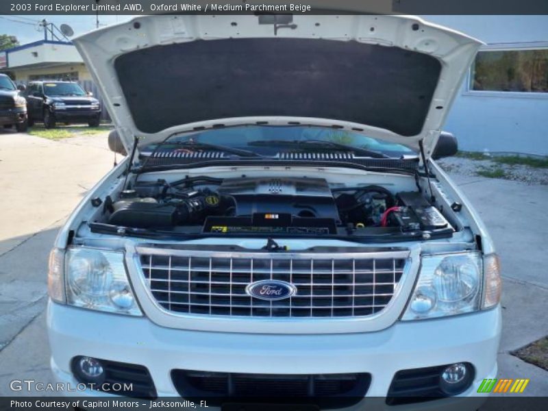 Oxford White / Medium Parchment Beige 2003 Ford Explorer Limited AWD