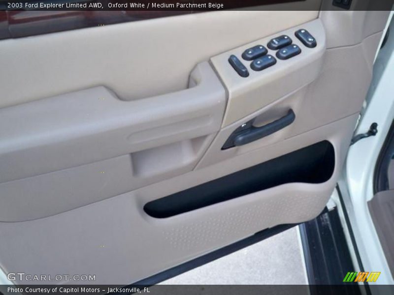 Oxford White / Medium Parchment Beige 2003 Ford Explorer Limited AWD