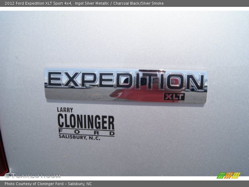 Ingot Silver Metallic / Charcoal Black/Silver Smoke 2012 Ford Expedition XLT Sport 4x4