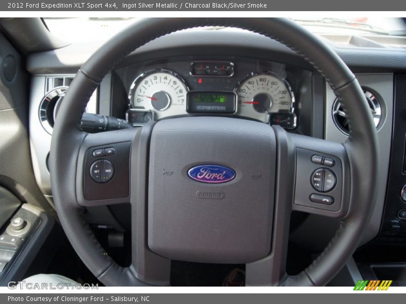 Ingot Silver Metallic / Charcoal Black/Silver Smoke 2012 Ford Expedition XLT Sport 4x4