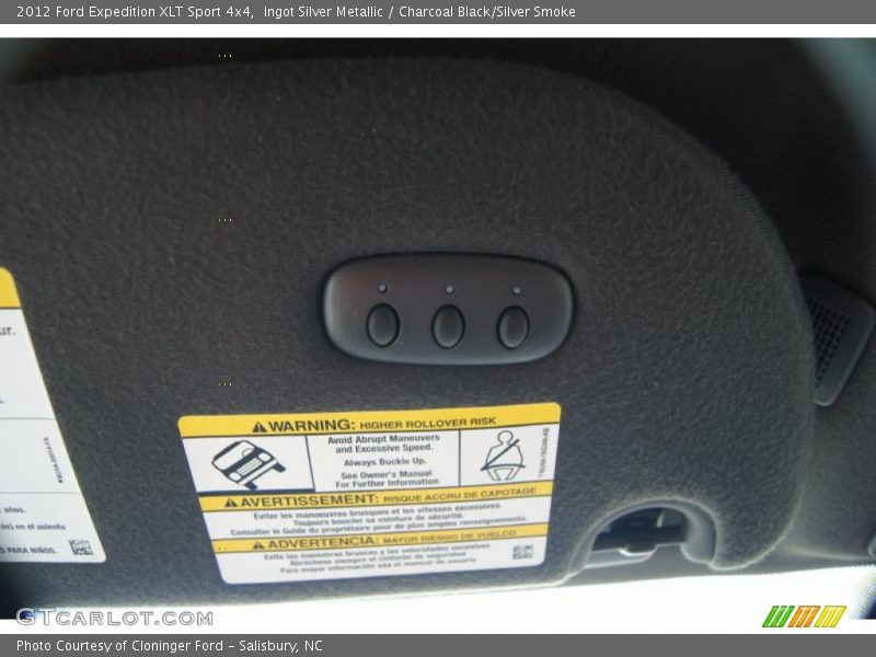 Ingot Silver Metallic / Charcoal Black/Silver Smoke 2012 Ford Expedition XLT Sport 4x4