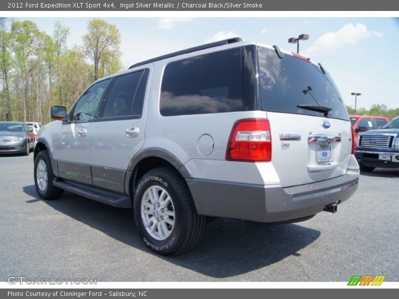 Ingot Silver Metallic / Charcoal Black/Silver Smoke 2012 Ford Expedition XLT Sport 4x4